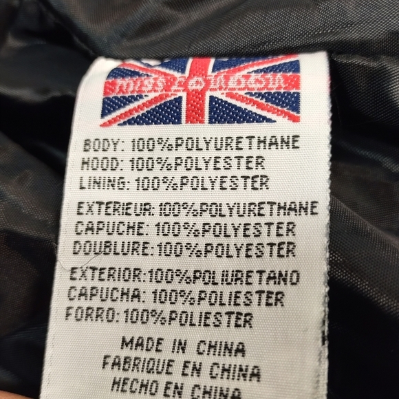 Miss London Women's Black Faux Leather Bomber/Biker Jacket Size M - Picture 9 of 9